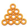 Samix Aluminum M3 3x1.5x6mm Washer ORANGE10 pcs 