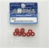  ASM-CR Alum. Servo Mount Collar Red (8pcs)