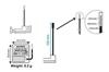 Sanwa RX-493 (FH5/FH5U, SXR Response) Waterproof Telemetry Receiver w/Coaxial Antenn