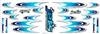 DECAL INTERNE RACING TEAM BLU   PER CARROZZERIE 1/8 1/10