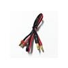 CAVETTO CARICABATTERIE CONNETTORI 4MM M/T-PLUG M